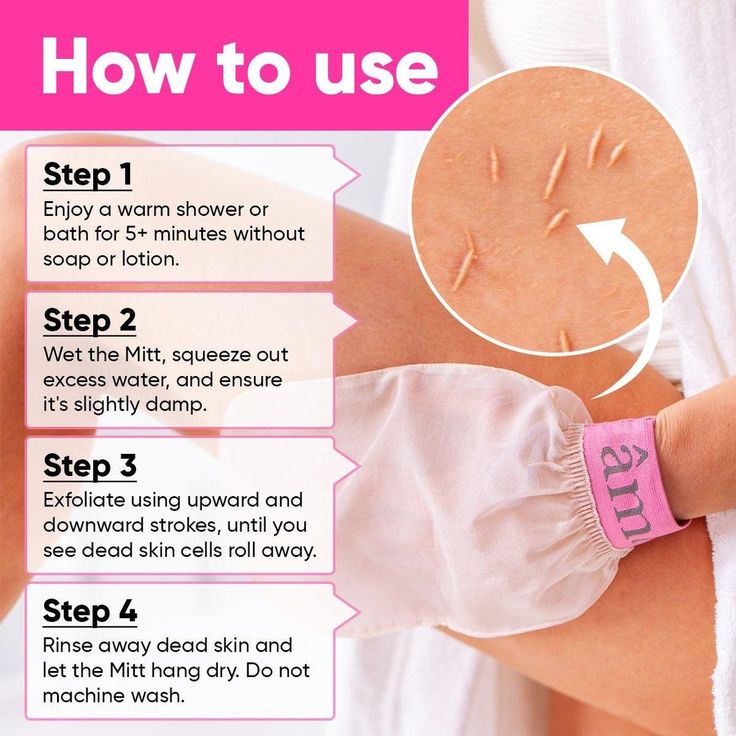 Exfoliating Gloves Mitten Remove Dead Skin Bath Body Scrub